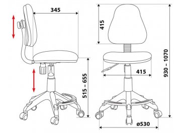 Компьютерное кресло Бюрократ KD-4-F/TW-55