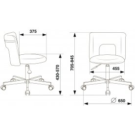 Компьютерное кресло Бюрократ KF-1M