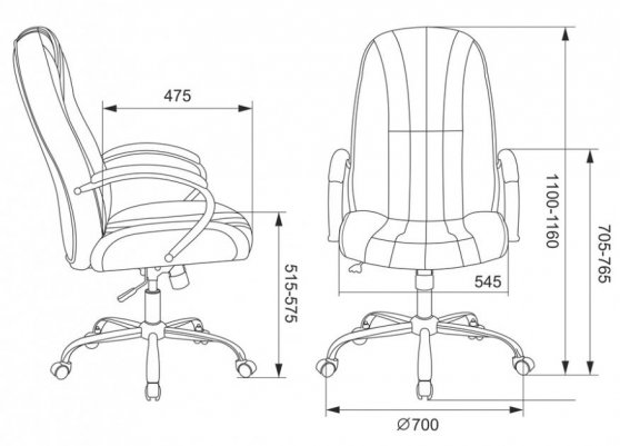 Компьютерное кресло Бюрократ T-898SL black черное