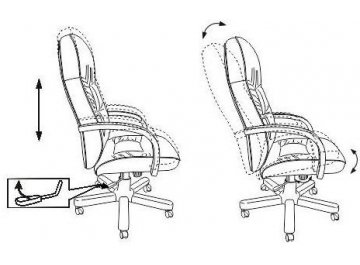 Компьютерное кресло Бюрократ T-9908 / WALNUT черное