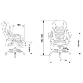 Компьютерное кресло Бюрократ T-9917