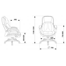 Компьютерное кресло Бюрократ T-9919