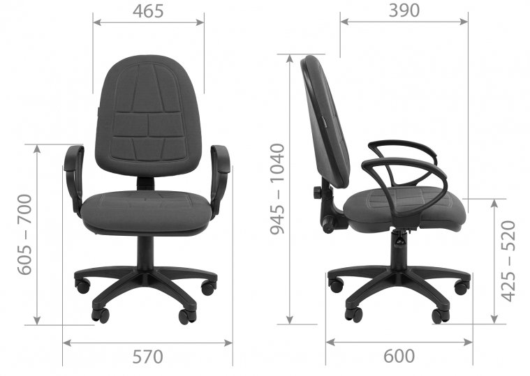 Компьютерное кресло Chairman 205 Т13 серый