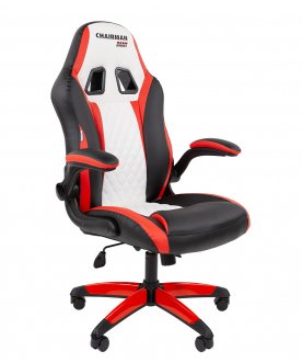 Игровое кресло Chairman Game 15 экокожа черный / голубой / белый