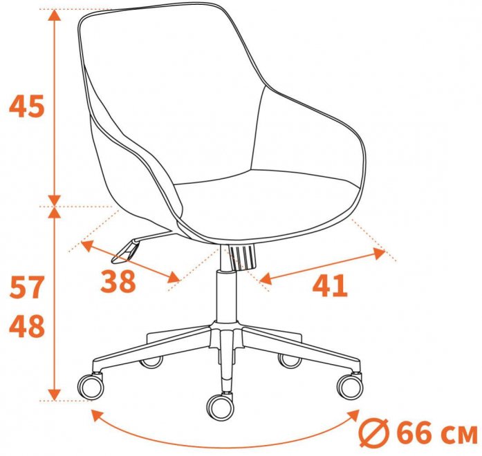 Компьютерное кресло Dublin хром / вельвет молочный