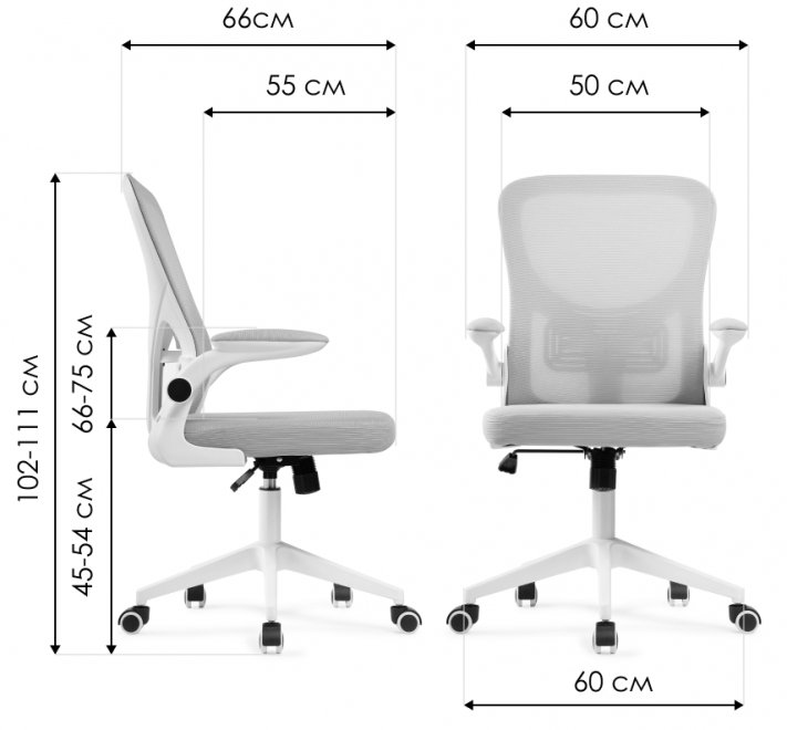 Компьютерное кресло Konfi blue / white
