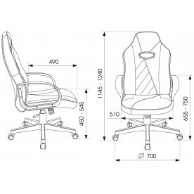 Компьютерное кресло Zombie VIKING XS