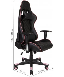 Игровое компьютерное кресло Lotus GTO черный / фиолетовый