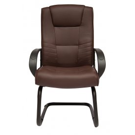 Компьютерное кресло «Максима С» (Maxima S) коричневое из экокожи