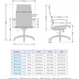 Компьютерное кресло Metta 17832 комплект 10