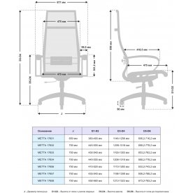Компьютерное кресло Metta 17832 комплект 7
