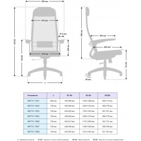 Компьютерное кресло Metta 17832 Metta B 1b 11/U151 Сетка X1