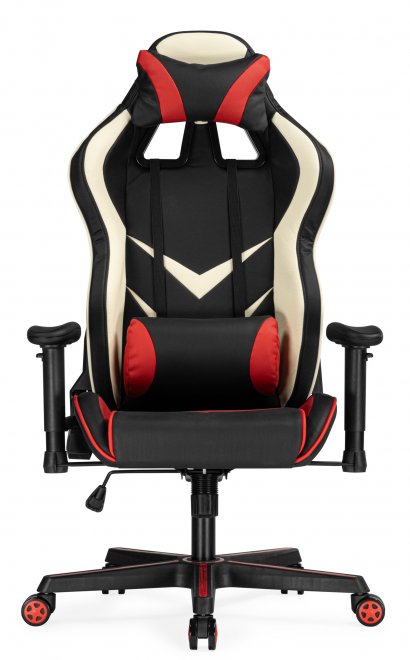 Компьютерное кресло Racer черный / красный / бежевый