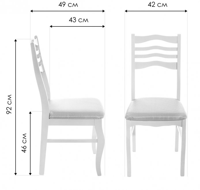 Деревянный стул Амадиу темно-коричневый