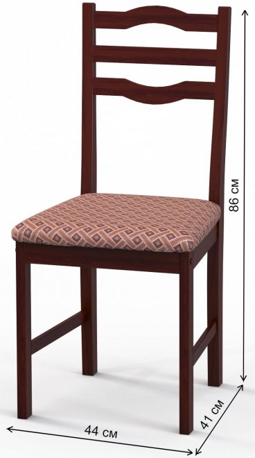 Деревянный стул арт М10 коньяк №15