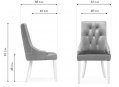 Стул Elegance white / grey  - Уцененный экземпляр