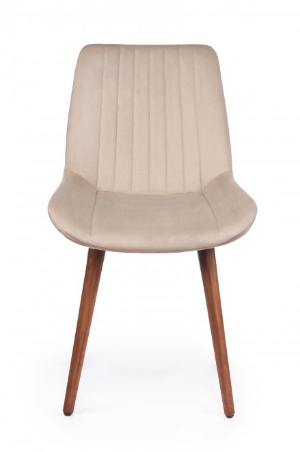 Деревянный стул Седа бежевый (zd 210) / темное дерево