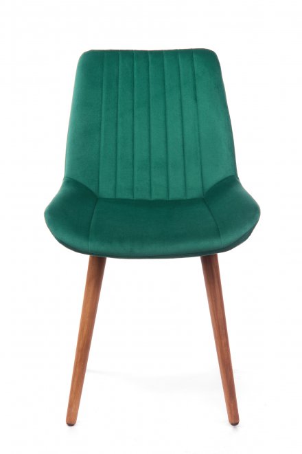 Деревянный стул Седа зеленый (zd 667) / темное дерево