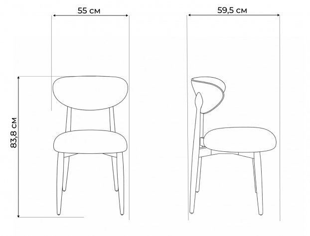 Деревянный стул Tods 4 бежевый