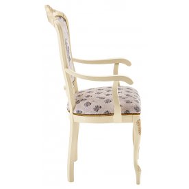 Кресло Руджеро патина золото / молочный