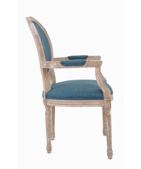 Мягкий стул с подлокотниками Diella Blue