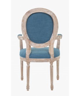Мягкий стул с подлокотниками Diella Blue