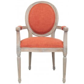 Мягкий стул с подлокотниками Diella Orange