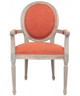 Мягкий стул с подлокотниками Diella Orange