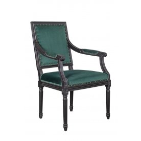 Мягкий стул с подлокотниками Runako Green