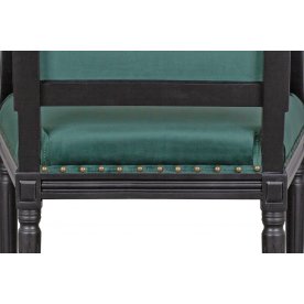 Мягкий стул с подлокотниками Runako Green