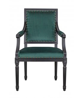 Мягкий стул с подлокотниками Runako Green