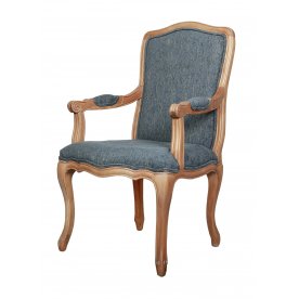 Мягкий стул с подлокотниками Wallis Blue