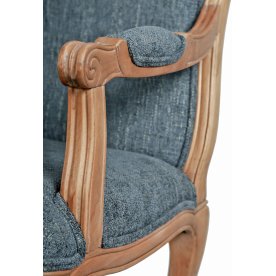Мягкий стул с подлокотниками Wallis Blue