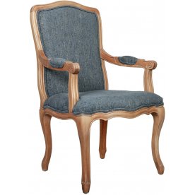 Мягкий стул с подлокотниками Wallis Blue