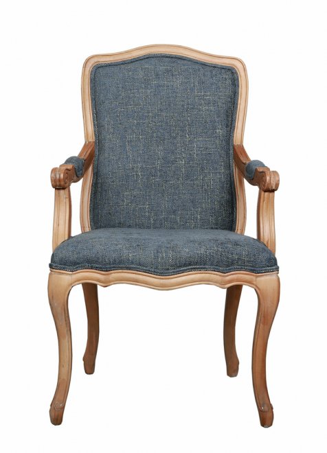 Мягкий стул с подлокотниками Wallis Blue