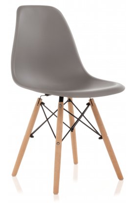 Пластиковый стул Eames серый