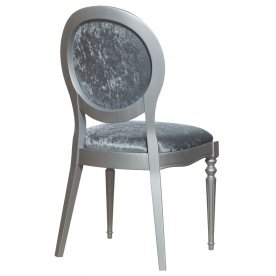 Стул AJ102-LE27 бархатный серо-голубой 