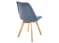 Стул Bonuss blue / wooden legs