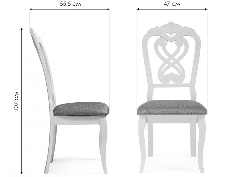 Стул деревянный Андромеда/Andromeda слоновая кость / коричневый S 168-7