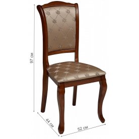 Стул деревянный TS Geneva espresso / fabric SK-GF GN-SC