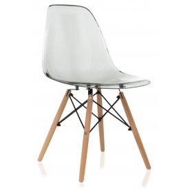 Стул Eames PC-015 прозрачный серый