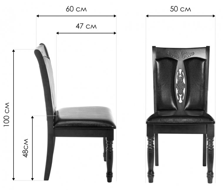 Стул Gala dirty oak / black
