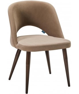 Кресло Lars beige / темный орех