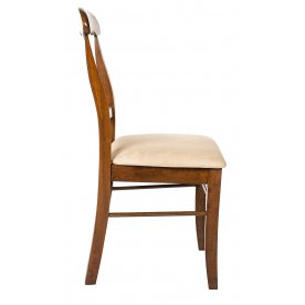 Стул НАПОЛЕОН с мягким сиденьем темный дуб / бежевый