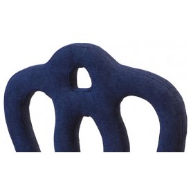 Стул PJC397 велюровый каштан / темно-синий