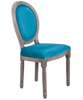 Деревянный стул Volker blue velvet