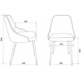 Комплект стульев Бюрократ KF-5_2