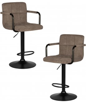 Комплект стульев Kruger Arm Black какао