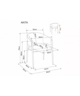 Кресло Akita D t.253