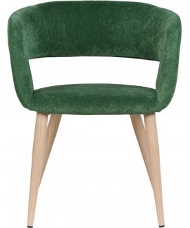 Стул-кресло Hugs зеленый / натуральный дуб